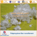 Fibre de polypropylène monofilament additif de ciment